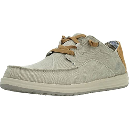 Skechers Relaxed Fit Melson Planon, Zapatos Hombre, Taupe, 42 EU