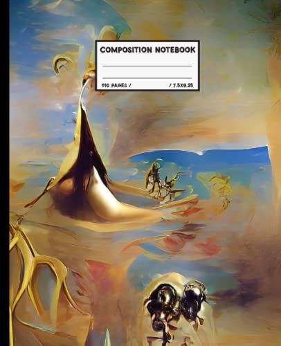 Composition Notebook: Magic S.Dali Art | Wide Ruled