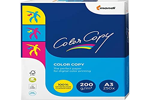 Color Copy 129795 - Pack de 250 hojas de papel multifunción A3, 200 gr