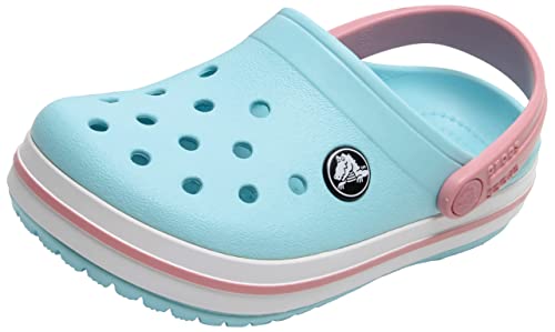 Crocs Crocband Clog K, Zuecos Unisex niños, Ice Blue White, 37/38 EU