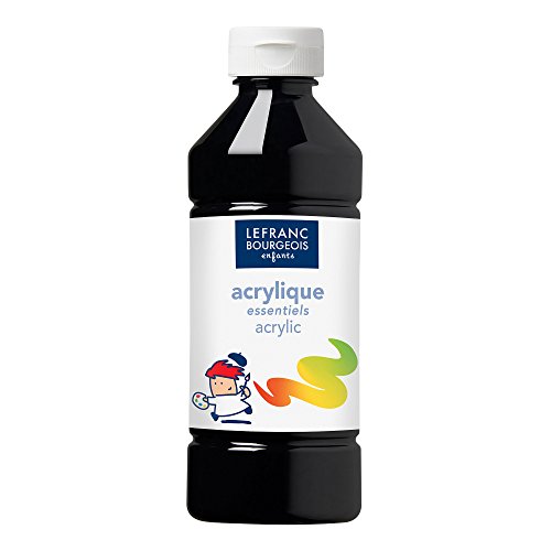 Lefranc & Bourgeois - Pintura acrílica líquida, 500 ml, color negro