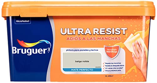 Bruguer ULTRA RESIST Pintura para paredes ultra lavable Beige Noble 4L