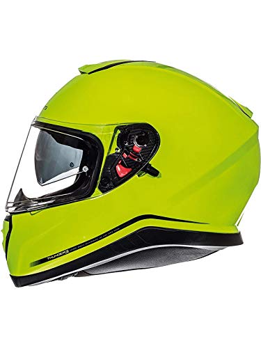 MT Casco Moto 2019 Thunder 3 Sv Solid Fluorescent Amarillo (S, Amarillo)