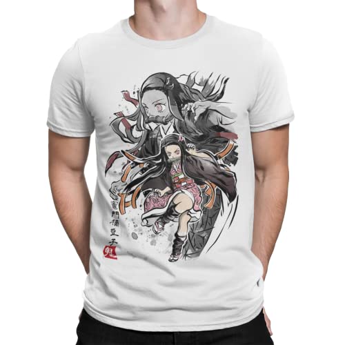 Camisetas La Colmena 7334-Demon Nezuko sumi-e T-Shirt (Dr.Monekers)