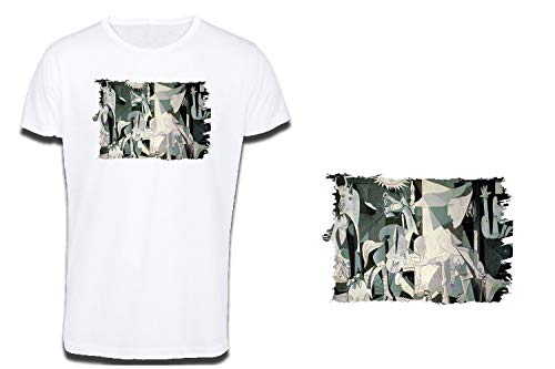 MERCHANDMANIA Camiseta Tacto ALGODÓN EL GUERNICA DE Pablo Picasso Cotton Touch Tshirt