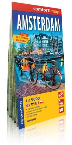 Amsterdam, plano callejero plastificado. Escala 1:15.000. ExpressMap. (FIN DE SERIE)