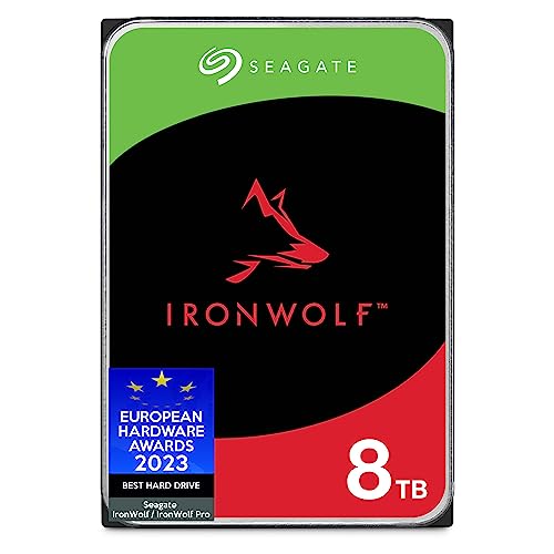 Seagate IronWolf, 8 TB, NAS, Disco Duro Interno, HDD, CMR 3.5