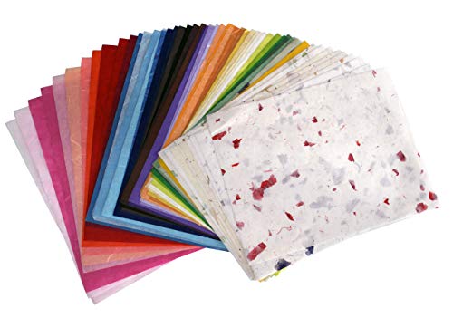 55 Mulberry papel hoja diseño hecho a mano Art Seda diseño de Japón Washi Craft Art Origami proveedores tarjeta haciendo