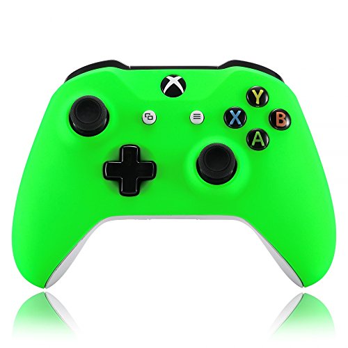 eXtremeRate Carcasa para Xbox One S X Funda Delantera Protectora de la Placa Frontal Cubierta de reemplazo para Xbox One S Xbox One X Control (Model 1708) Verde Fluorescente
