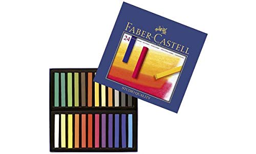 Faber-Castell Creative Studio - Tizas pastel (24 colores surtidos, en estuche de cartón)