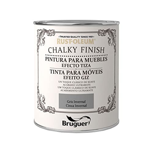 Rust-Oleum Bruguer Chalky Finish pintura para muebles Gris Invernal 750 ml
