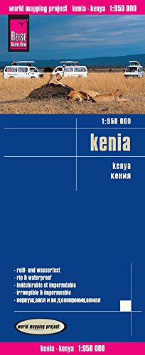 Kenia, mapa de carreteras impermeable. Escala 1:950.000. Reise Know-How.: world mapping project (Kenya (1:950.000))