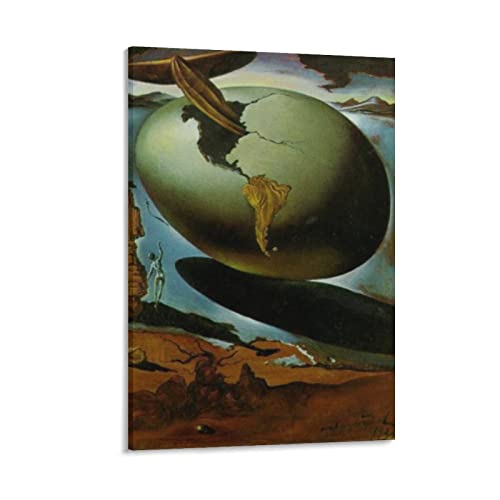 Póster de pintura de alegoría de una Navidad americana por Salvador Dalí, obras de arte geniales, arte de pared, impresiones en lienzo para colgar, 20 x 30 cm