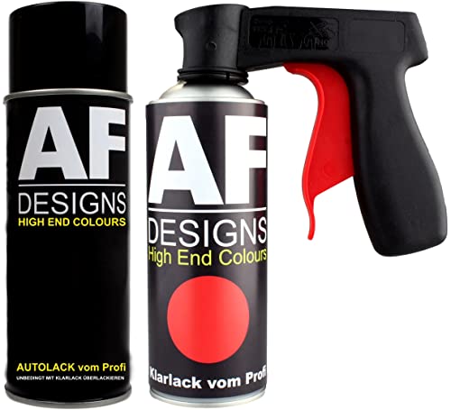 Pintura Bote Spray Kit para VW 9038 Negro Metalizado Pintura Base Barniz Claro Apretón de la Mano Empuñadura de Pistola