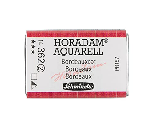 Schmincke - HORADAM® AQUARELL - acuarelas para artistas, 362 rojo burdeos, 14 362 043, 1/1 godet