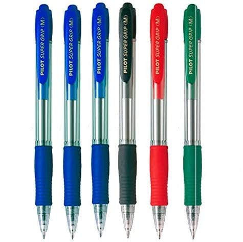 PILOT SUPERGRIP PACK 6 BOLIGRAFOS 3 AZULES 1 NEGRO 1 ROJO 1 VERDE