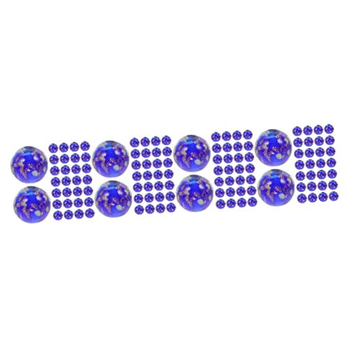 400 Piezas De Bultos Oscuros Para Hacer Joyería Espaciador Suministros Para Manualidades Gran Fabricación Azul Oscuro Brillo Cristal Agujero Abalorios De Murano Collar