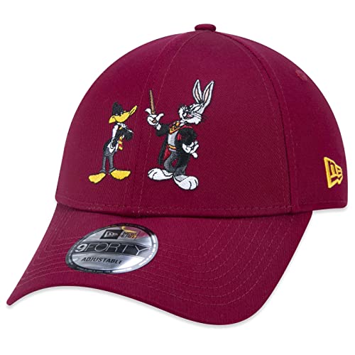 New Era Gorra de béisbol 940 Warner Bros Wb 100Th Looney Tunes Mashups 9Forty para hombre, color rojo oscuro, rojo oscuro, Taille unique