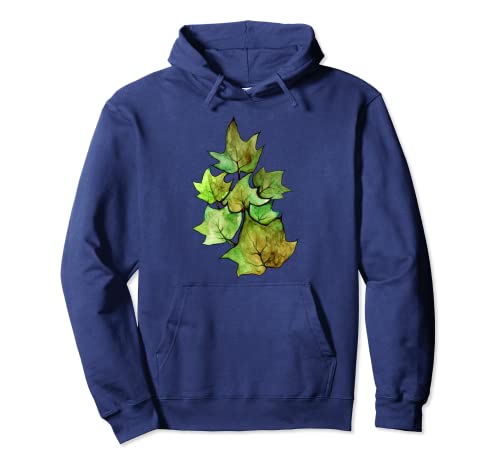 Verde Inglés Ivy Verde Inglés Hiedra Acuarela Arte Sudadera con Capucha