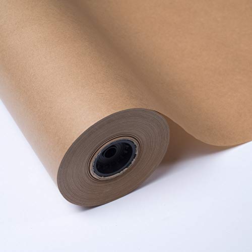 PAKOT Rollo Papel Kraft Habana Marrón - Bobina Grande 70CM X 50M - Ideal Embalaje y Negocios