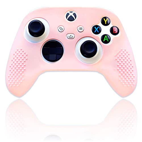 BelugaDesign Funda de piel pastel para controlador inalámbrico, funda de manga suave con agarre texturizado, compatible con Xbox Series X/S y Xbox One, color rosa claro