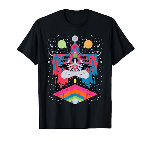 Psicodélico Abstracto Arte Desnudo Hippie Trippy Regalo Camiseta