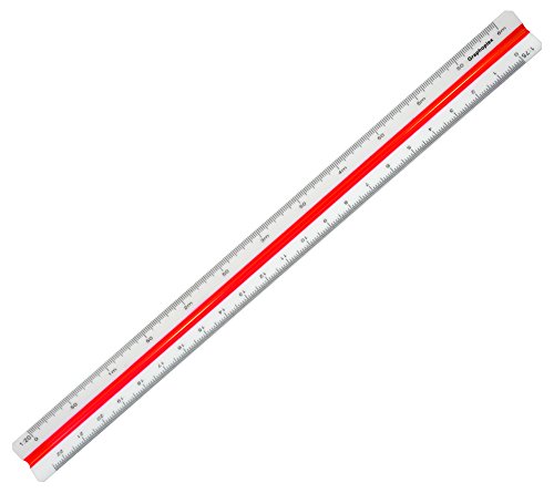 Graphoplex Cutch Triangular Reducción Gobernante Escala 1:20 a 1: 125 30 cm