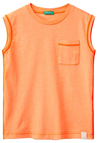 United Colors of Benetton Camiseta 37ykch00q, Naranja 90e, 140 cm para Niños