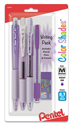 Pentel Color Shades - Paquete de escritura - Violeta pastel (BLBKALZBPV)