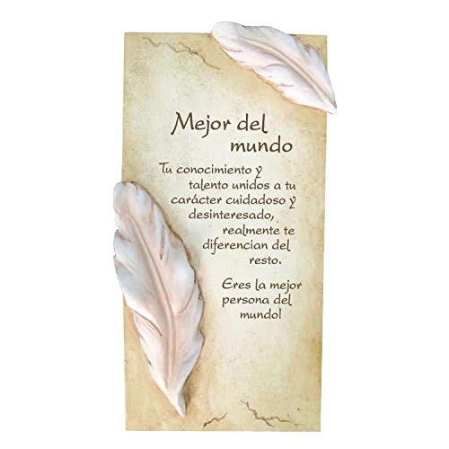 Framan PERGAMINO DE Piedra LABRADA con Textos para Ocasiones Especiales, Original Y ECONÓMICO. Especial Mejor Persona del Mundo (07060)