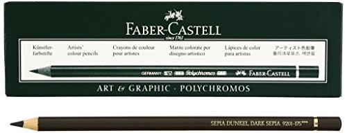 Faber-Castell lápiz de Color polychromos Sepia Oscuro -6u-