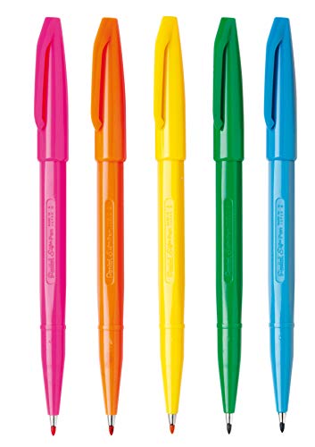 Pentel Sign pen S520 Marker, colores surtidos 5