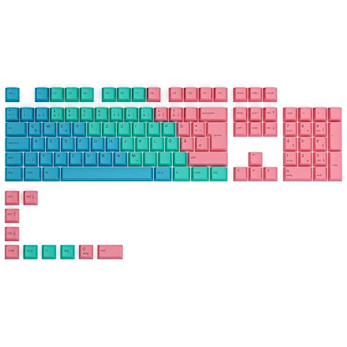 Glorious PC Gaming Race GPBT ISO Keycaps para Teclado Mecanico, Fabricado en Plástico PBT Ultraduradero para Adaptarse a Teclados Mecánicos, 115 Teclas Opacas (Alemán, Colores Pastel)