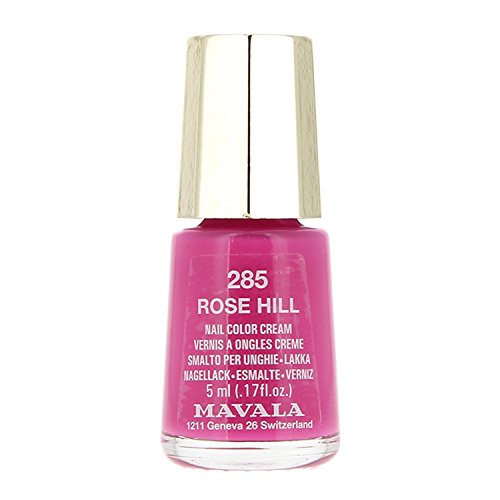 Mavala Mini Colors Pintauñas | Esmalte de Uñas | Laca de Uñas | 47 Colores Diferentes | Color Rose Hill 285 (Rosa Fuerte), 5 ml