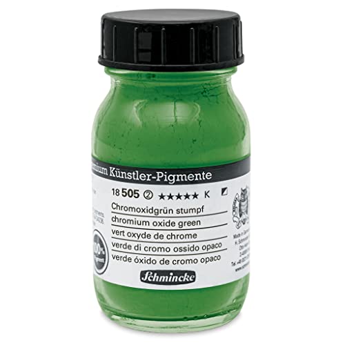 Schmincke - Excelente pigmento Verde óxido de cromo apagado - 18 505 055