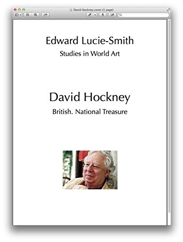 David Hockney: British National Treasure (Studies in World Art Book 141) (English Edition)