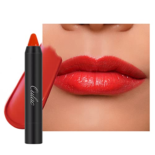 Oulac Barra de Labios - Pintalabios Rojo Coral,Perfilador Labios Hidratante, Brillo Labial Resistente al Agua de Larga Duración,Labios Hidratantes, Maquillaje Natural,BLOOM BLOOM(03)