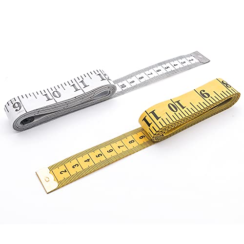 Cinta metrica corporal Metro costura medida de cinta 2 en 1 con escala cm y pulgada, medición de ropa, grasa corporal & diy sizeband