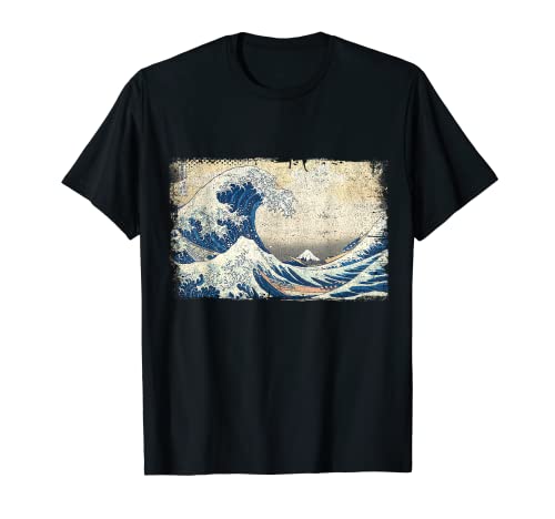 La Gran Ola de Kanagawa Pintura Famosa Camiseta