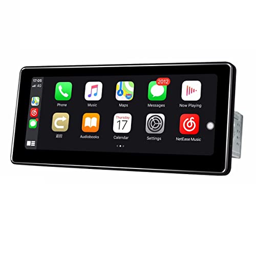 JOYFORWA Radio de Coche 1 DIN Android 10 Car Stereo de 8.8 Pulgadas 1080HD Pantalla Táctil con Carlink y Android Auto Apoyo Mandos Volante,Bluetooth 5.1,Radio de Coche FM,WiFi,USB,4G + 64G