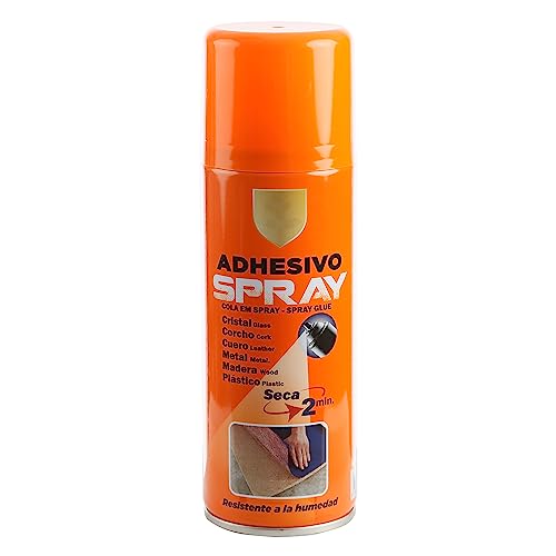 Spray Adhesivo Pegamento en Aesol Cola Spray Multiuso de Secado Rápido Fuerte y Ecológico 200ml(Paquete de 1)