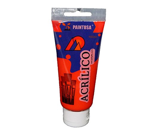 Paintusa - Pintura acrílica rojo bermellón Q623 de 100 ml