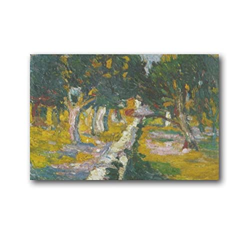 Orchard at Llane (Cadaques) por Salvador Dali Pintura Obras de Arte Impresión Póster Arte de Pared Pintura Lienzo Decoración Pósteres 20 x 30 cm