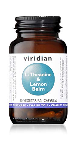 Viridian L-Theanine and Lemon Balm | L-Teanina y Melisa (Toronjil), Suplemento Vegano - 30 cápsulas