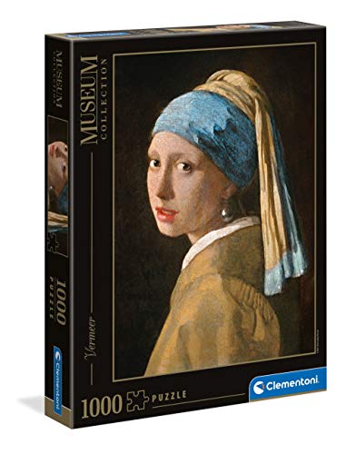 Clementoni - Puzzle 1000 piezas cuadro La chica de la Perla, Vermeer , Colección museos puzzle adulto de cuadros (39614)