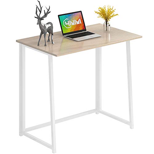 Mesa plegable de 4 NM, pequeña mesa de ordenador plegable, escritorio de escritorio para la oficina en casa, mesa de escritorio para ordenador portátil, mesa de estudio compacta para pequeño espacio,