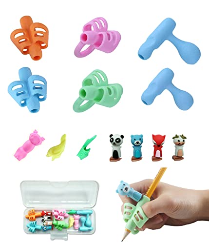 XPEX 13 PCS adaptador lapiz para niños protector dedo lapiz adaptador escritura niños corrector de escritura niños adaptador lapiz dedo adaptador para lapiz niños adaptador lapiz