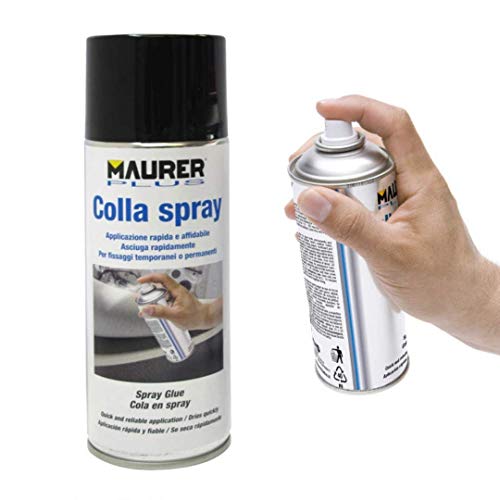 Maurer - Pegamento Spray removible/permanente – para stencil, fotos, tela, 400 ml