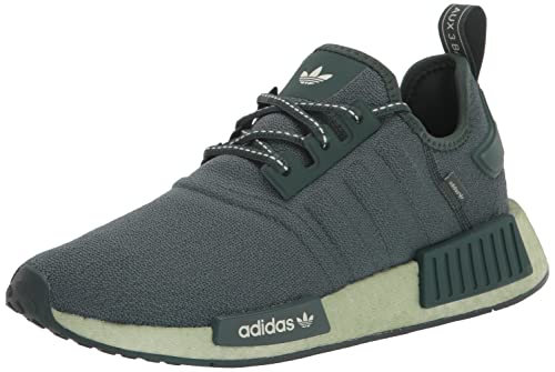 adidas Originals Tenis NMD_r1 para mujer, Verde lino/verde mineral/blanco, 44 EU