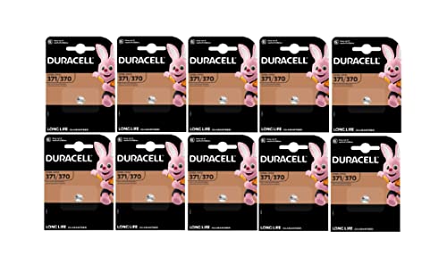 Duracell 371/370 SR920 con óxido de plata (10 blísters de 1 batería) 10 pilas